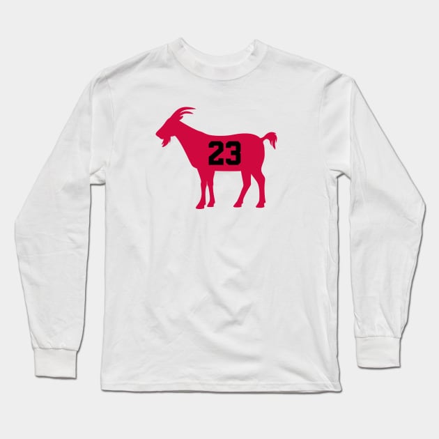 CHI GOAT - 23 - White Long Sleeve T-Shirt by KFig21